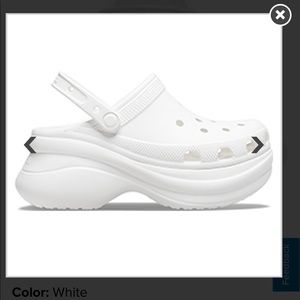 white Women's Crocs Classic Bae Clog
